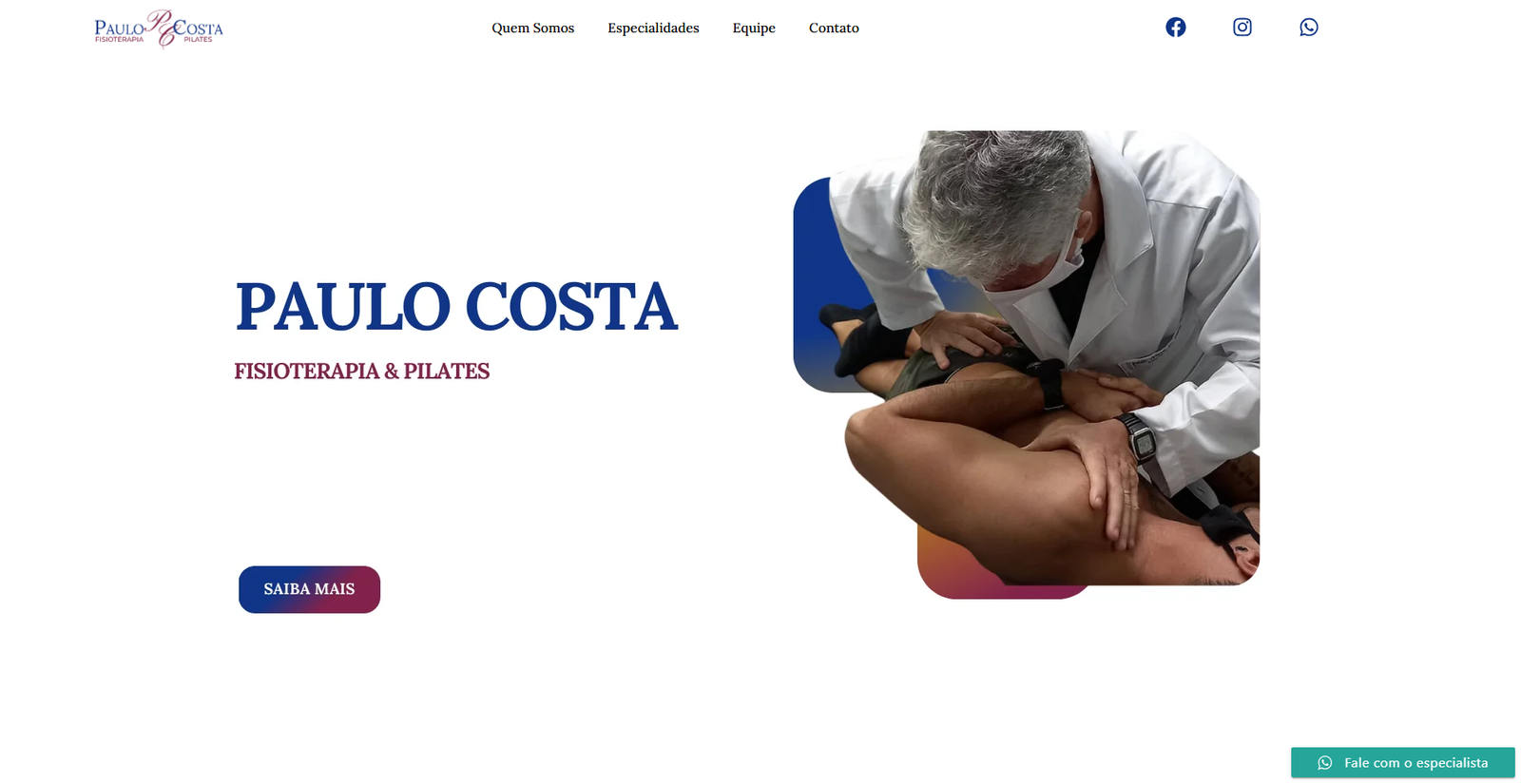 Site do Paulo Costa Fisioterapia