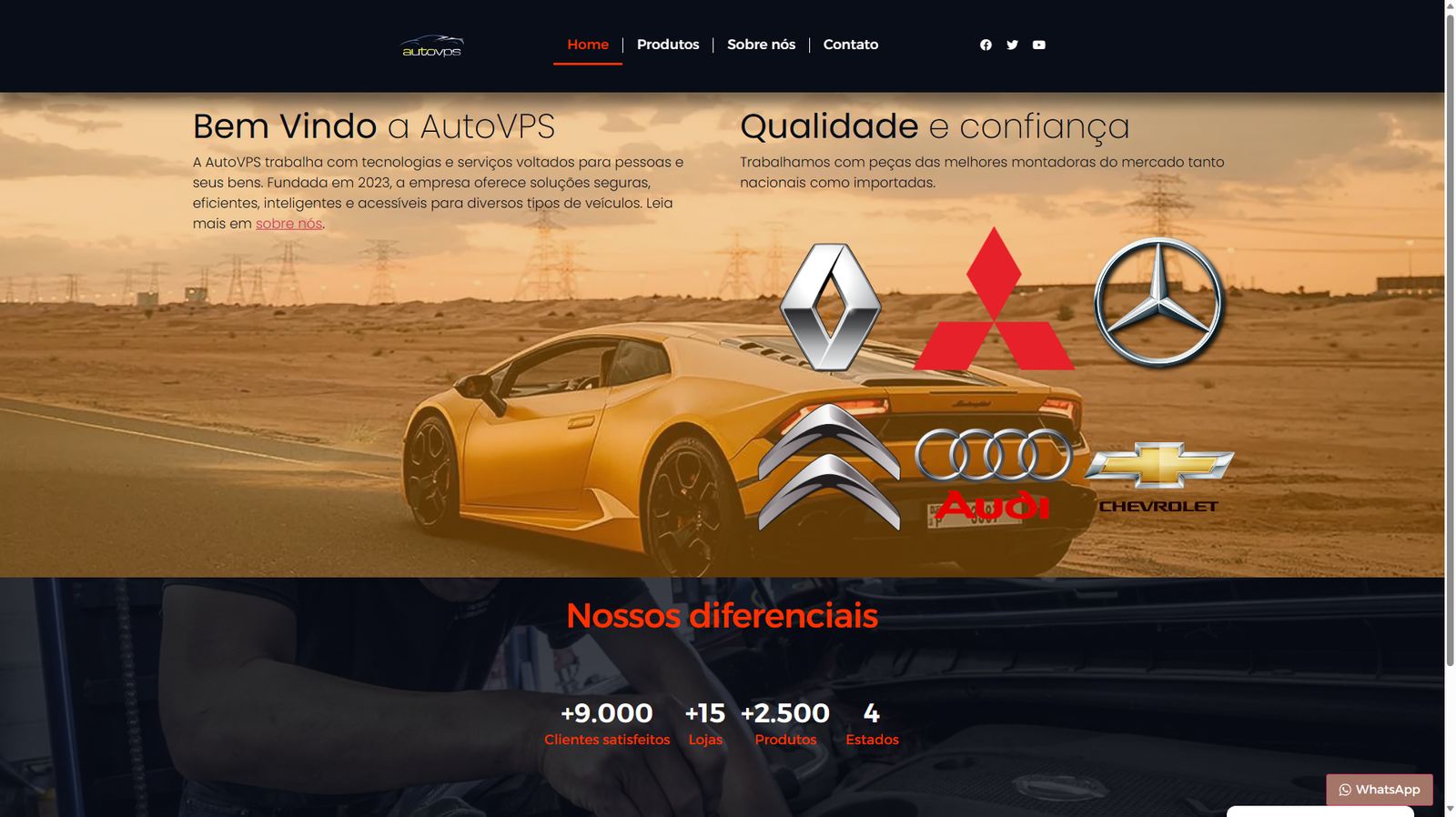 Site Auto VPS, auto peças
